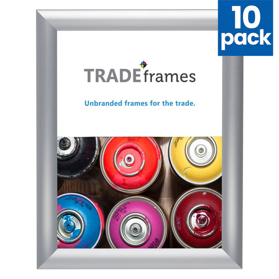 10 Case Pack of Silver 8x10 Photo Frame - 1" Profile