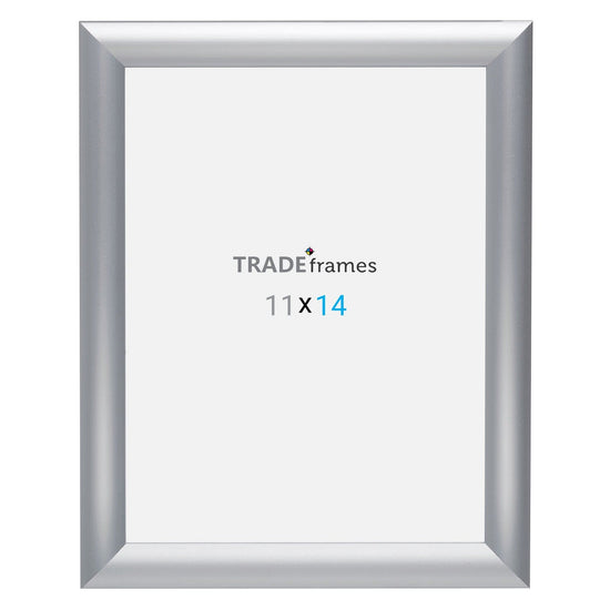 11x14 Silver Snap Frame - 1" Profile - Snap Frames Direct