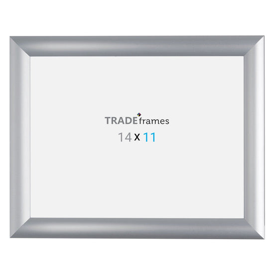 11x14 Silver Snap Frame - 1" Profile - Snap Frames Direct