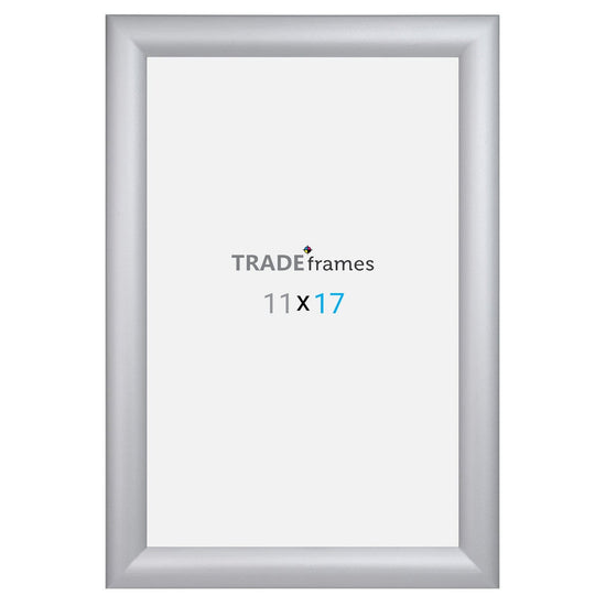 11x17 Silver TRADEframe Snap Frame - 1.2" Profile - Snap Frames Direct