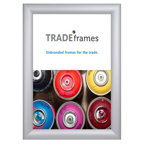 11x14 Inches Silver TRADEFrame Snap Frame - 1.2 Inch Profile - Snap Frames Direct