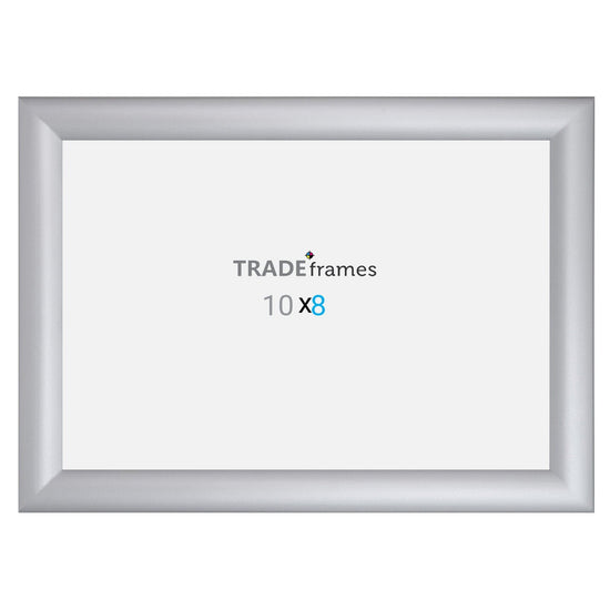 8x10 TRADEframe Silver Snap Frame 8x10 - 1.2 inch profile - Snap Frames Direct