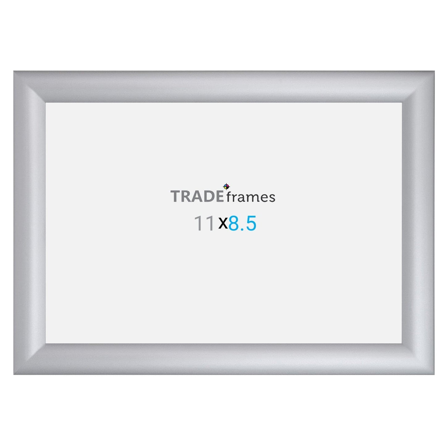 8.5x11 Silver TRADEframe Snap Frame - 1.2" Profile - Snap Frames Direct