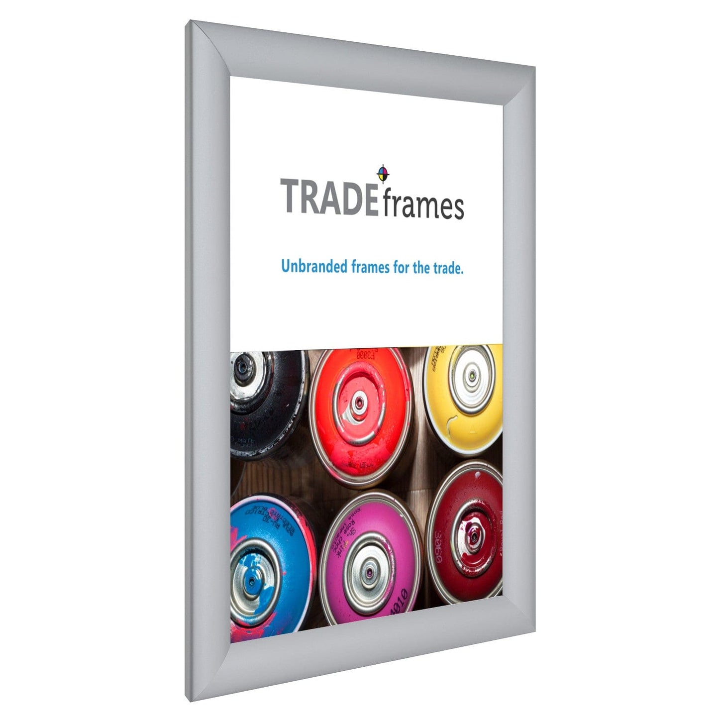11x14 Inches Silver TRADEFrame Snap Frame - 1.2 Inch Profile - Snap Frames Direct
