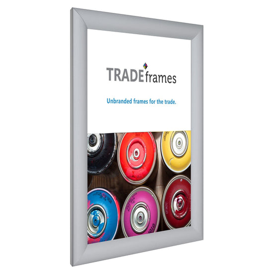 11x14 Inches Silver TRADEFrame Snap Frame - 1.2 Inch Profile - Snap Frames Direct