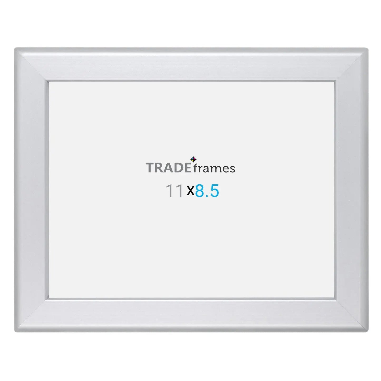 8.5x11 Inches Silver Snap Frame - 1.25" Profile - Snap Frames Direct