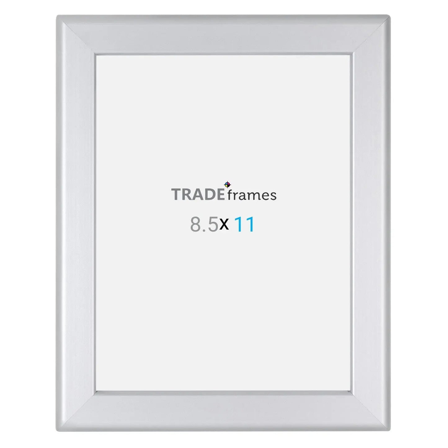 8.5x11 Inches Silver Snap Frame - 1.25" Profile - Snap Frames Direct