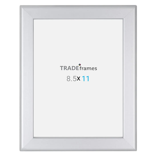 8.5x11 Inches Silver Snap Frame - 1.25" Profile - Snap Frames Direct
