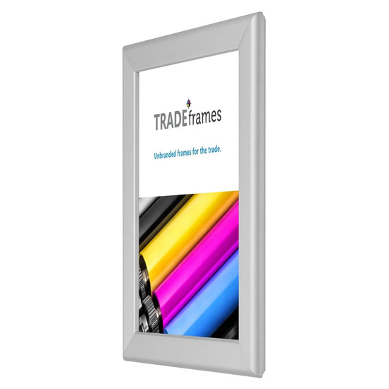8.5x11 Inches Silver Snap Frame - 1.25" Profile - Snap Frames Direct