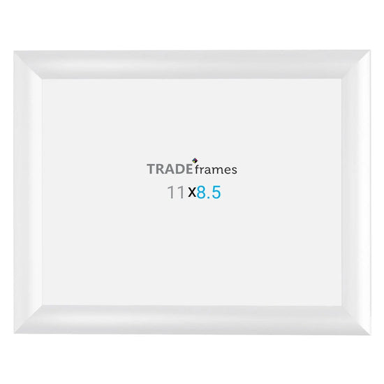 8.5x11 White Snap Frame - 1" Profile - Snap Frames Direct