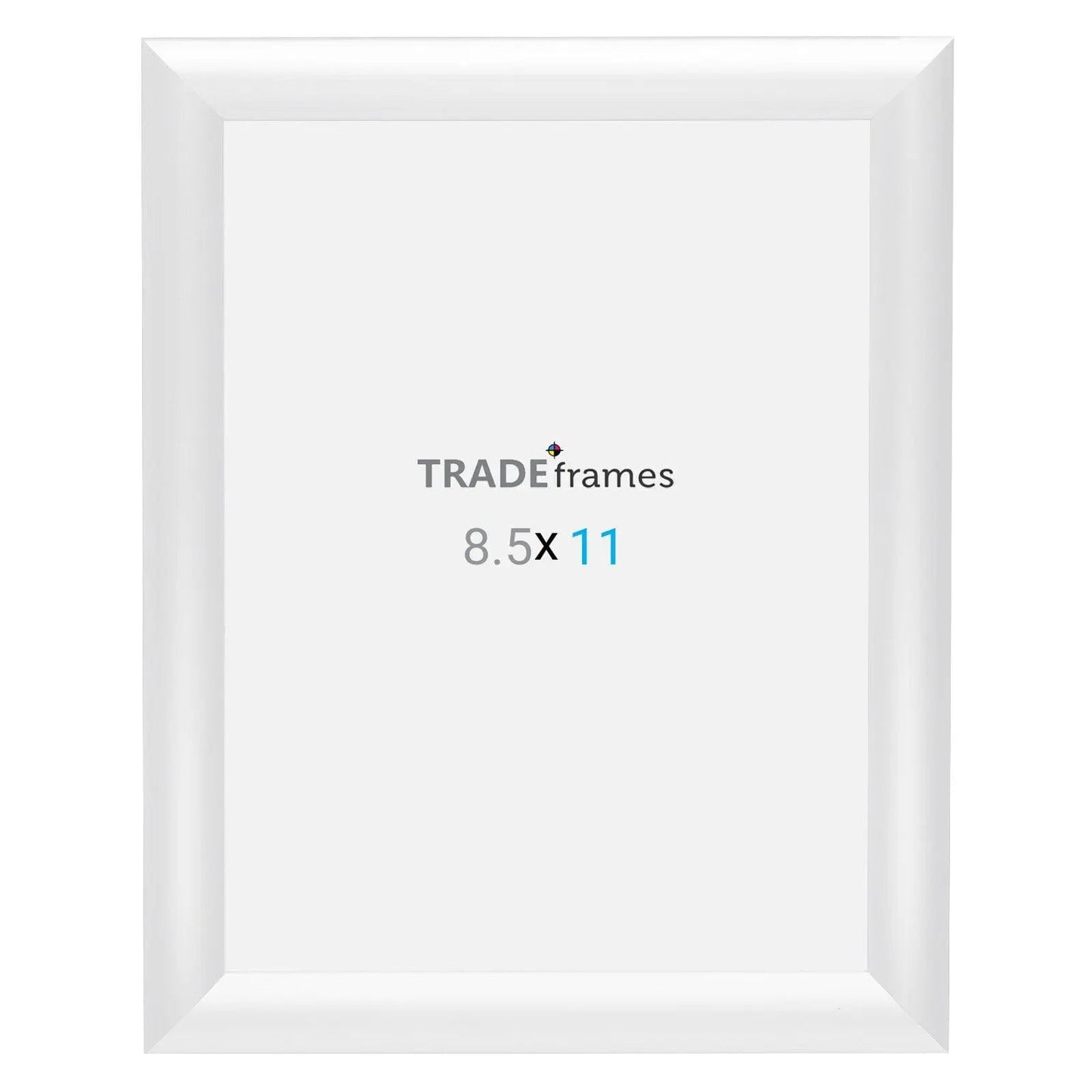 8.5x11 White Snap Frame - 1" Profile - Snap Frames Direct