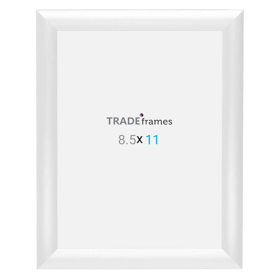 8.5x11 White Snap Frame - 1" Profile - Snap Frames Direct