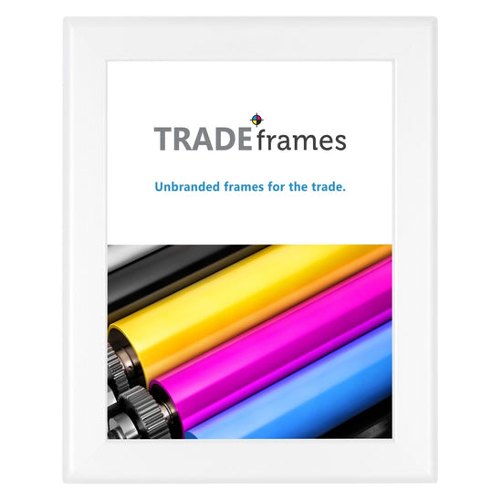 8.5x11 TRADEframe White Snap Frame 8.5x11 - 1.25 inch profile - Snap Frames Direct