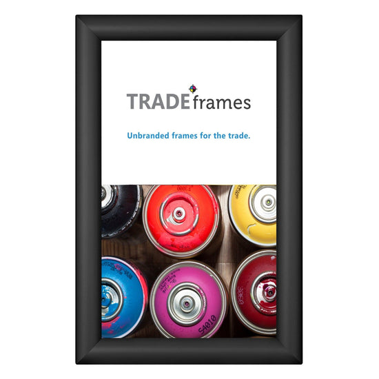 8.5x11 TRADEframe Black Snap Frame 8.5x14 - 1.2 inch profile - Snap Frames Direct