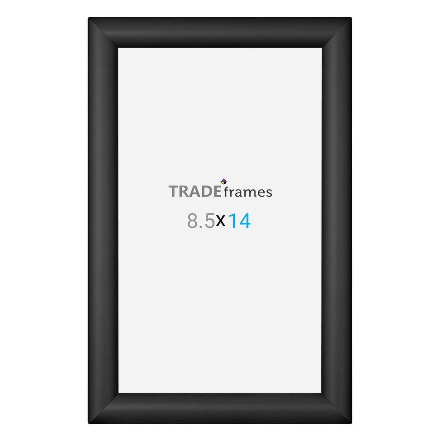 8.5x11 TRADEframe Black Snap Frame 8.5x14 - 1.2 inch profile - Snap Frames Direct