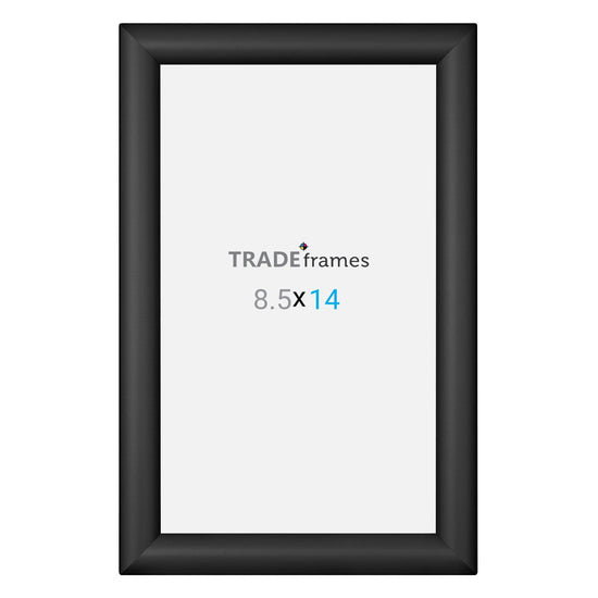 8.5x11 TRADEframe Black Snap Frame 8.5x14 - 1.2 inch profile - Snap Frames Direct