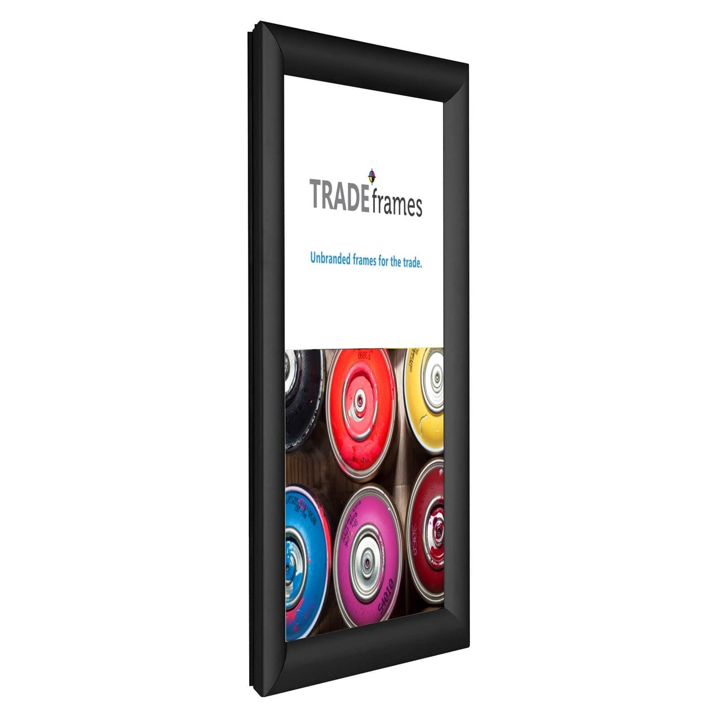 8.5x11 TRADEframe Black Snap Frame 8.5x14 - 1.2 inch profile - Snap Frames Direct