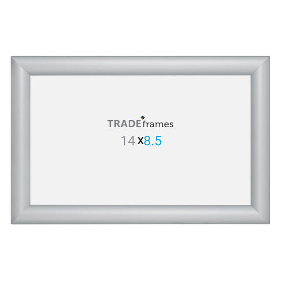 8.5x14 TRADEframe Silver Snap Frame 8.5x14 - 1.2 inch profile - Snap Frames Direct