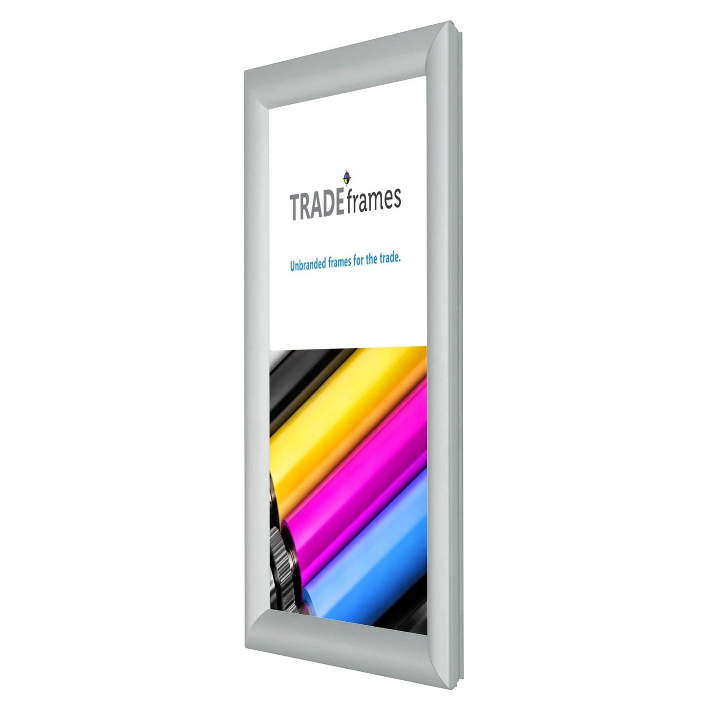 8.5x14 TRADEframe Silver Snap Frame 8.5x14 - 1.2 inch profile - Snap Frames Direct