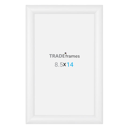 8.5x11 TRADEframe White Snap Frame 8.5x14 - 1.2 inch profile - Snap Frames Direct