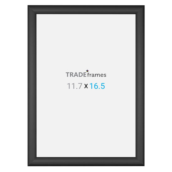 A3 (11.7 x 16.5 inches) Black Snap Frame - 1" Profile - Snap Frames Direct
