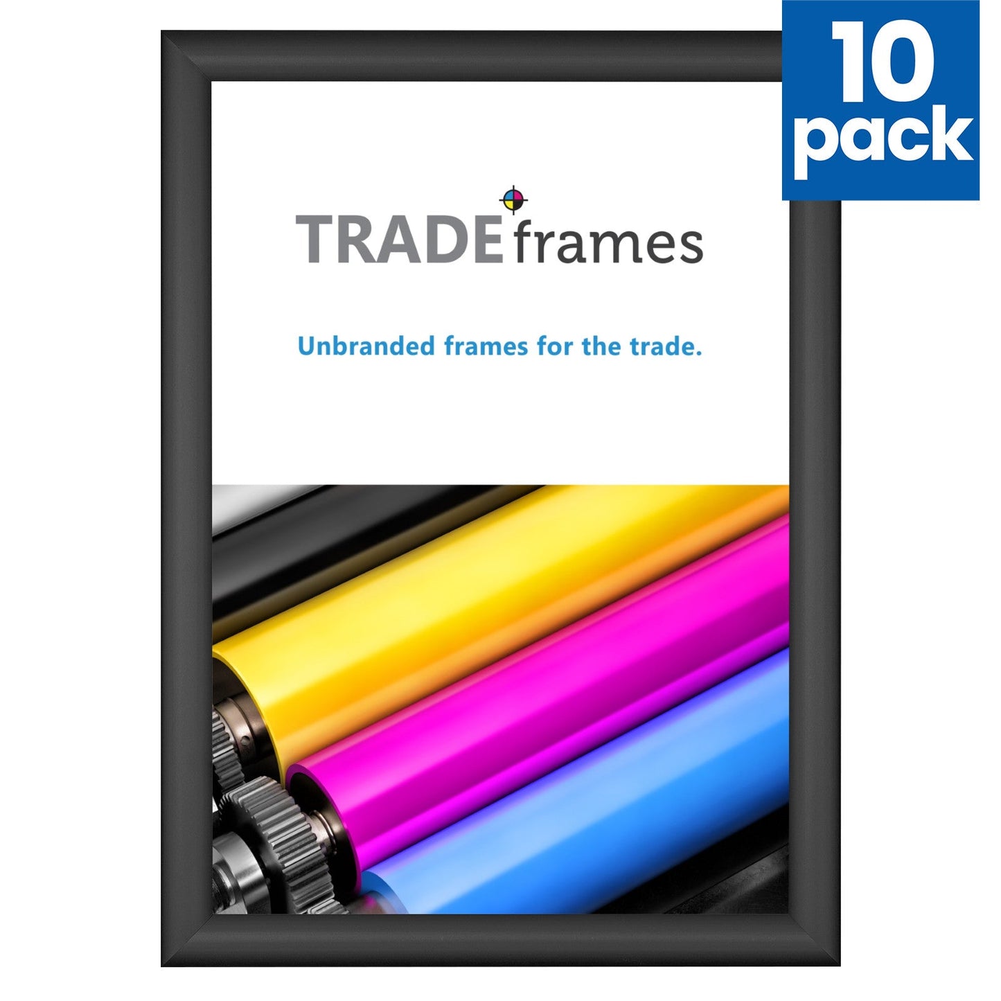 10 Case Pack of Black A2 Poster Frame - 1" Profile