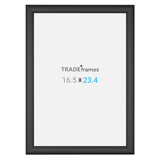 A2 (16.5 x 23.4 inches) Black Snap Frame - 1" Profile - Snap Frames Direct