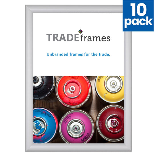 10 Case Pack of Silver A2 Poster Frame - 1" Profile