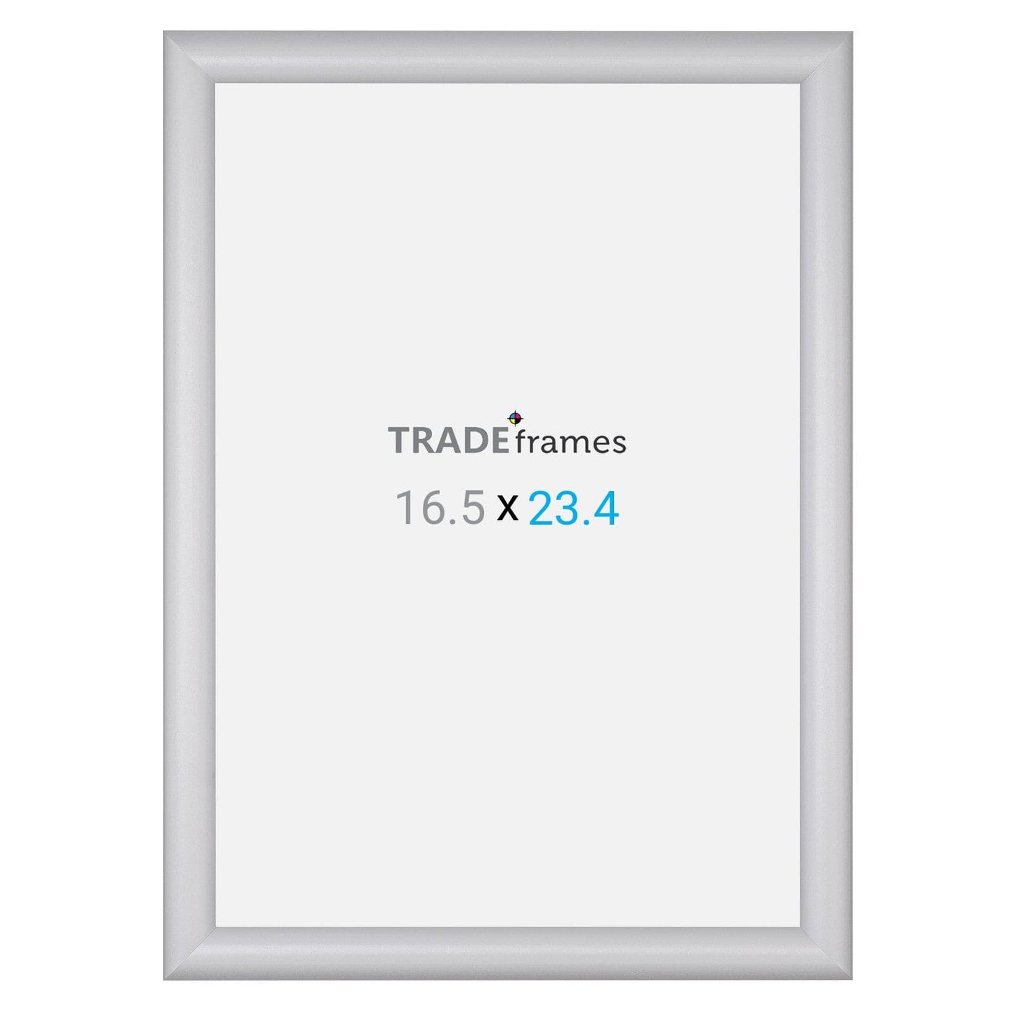 A2 (16.5 x 23.4 inches) Silver Snap Frame - 1" Profile - Snap Frames Direct