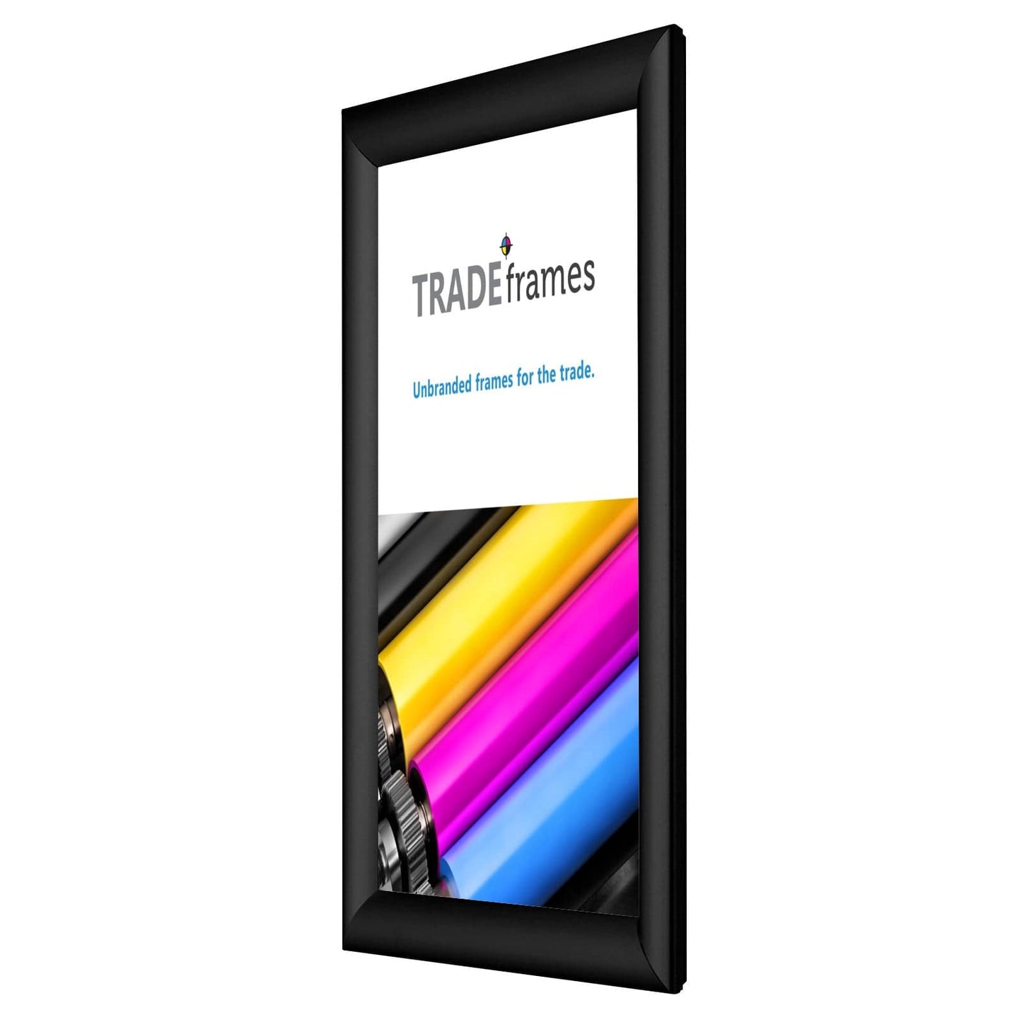 A5 Black Snap Frame - 1" Profile - Snap Frames Direct