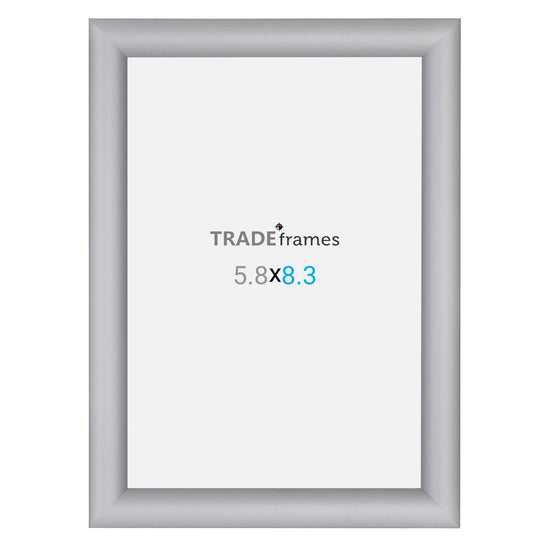 A5 Silver Snap Frame - 1" Profile - Snap Frames Direct