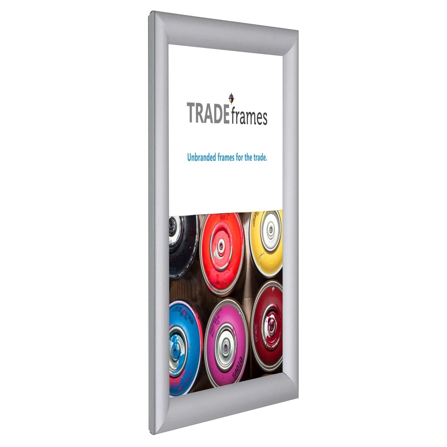 A5 Silver Snap Frame - 1" Profile - Snap Frames Direct