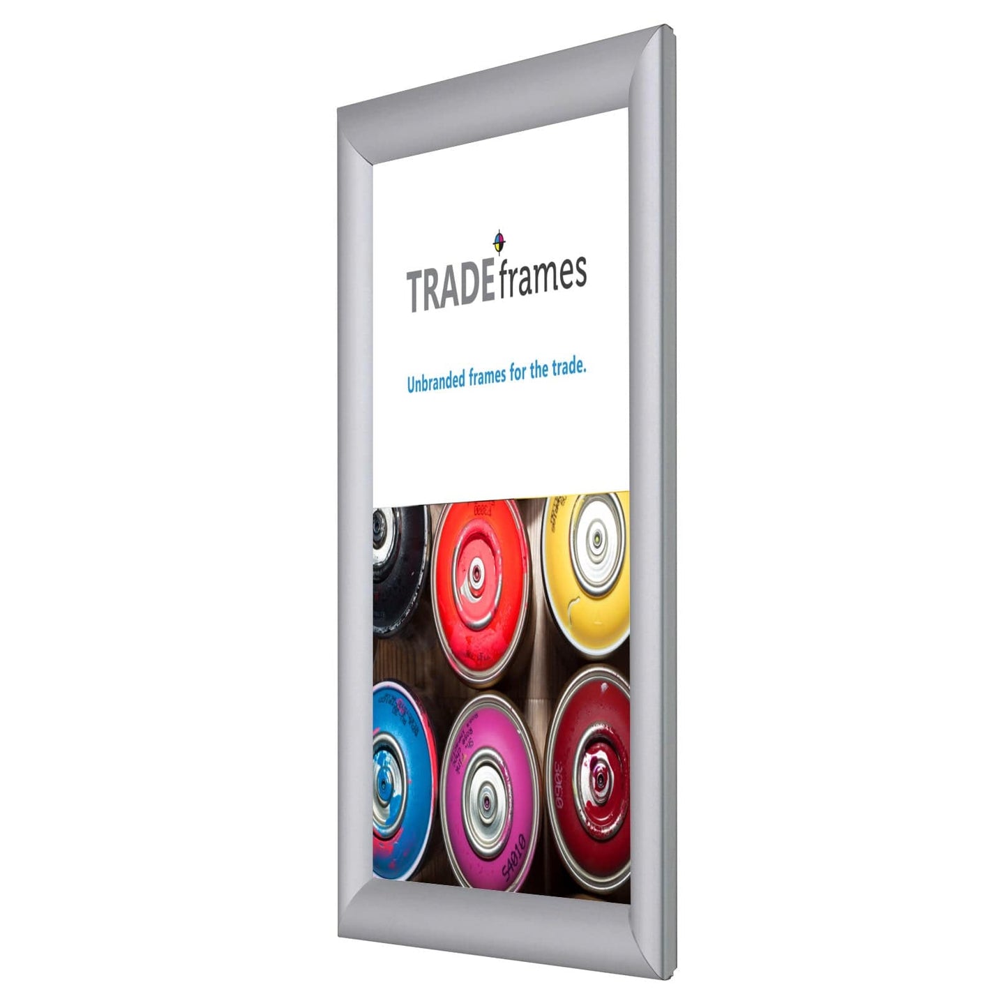 A5 Silver Snap Frame - 1" Profile - Snap Frames Direct