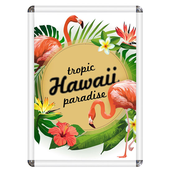 A5 (21 x 14.8 cm) White Round-Cornered Snap Frame - 25MM Profile