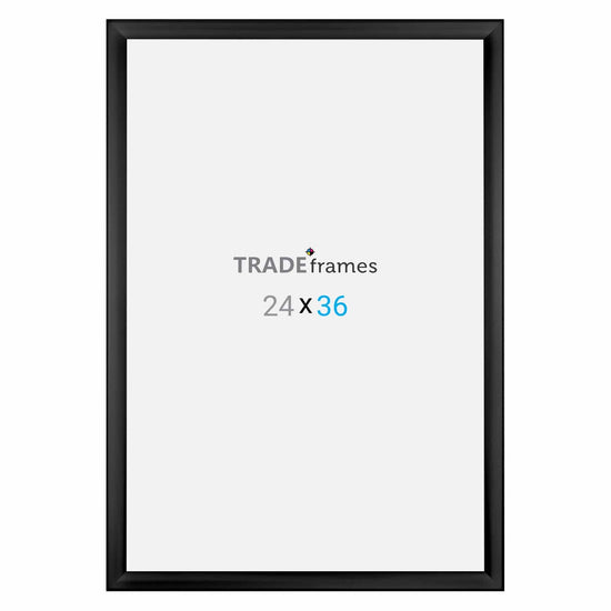 24x36 Black TRADEframe Weather Resistant - 1.38" Profile - Snap Frames Direct