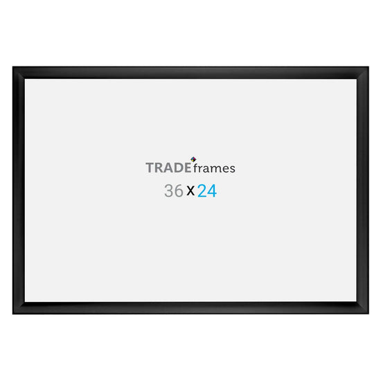 24x36 Black TRADEframe Weather Resistant - 1.38" Profile - Snap Frames Direct
