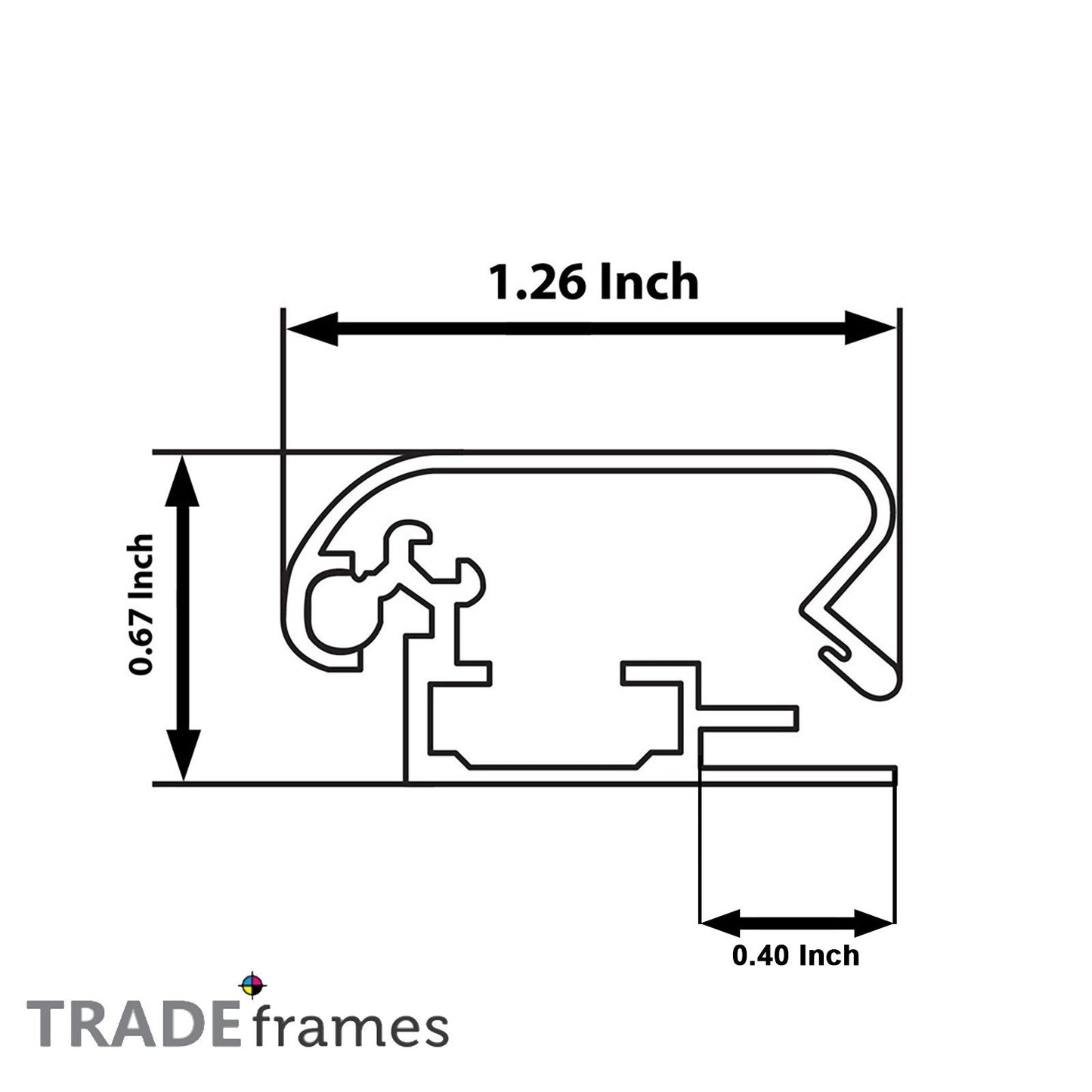 A1 (84.1 x 59.4 cm) Black Snap Frame - 32MM Profile