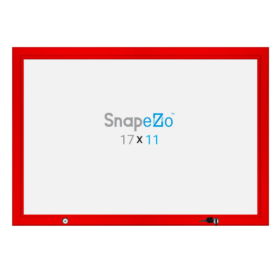 27.94 x 43.18 cm Red Poster Case 45MM SnapeZo®
