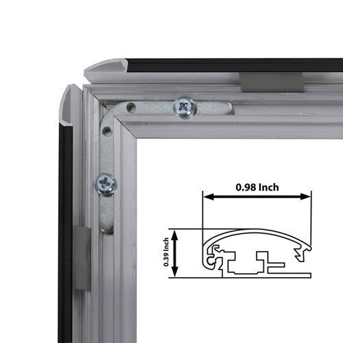 Black 1 Inch (25MM) - Profile Detail