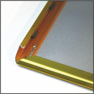 25 mm Gold Anodised Snap Frame