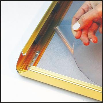 25 mm Gold Anodised Snap Frame