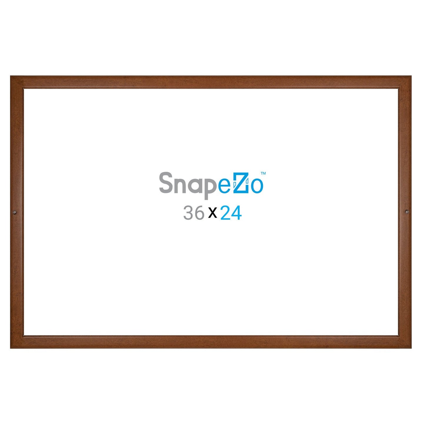 60.96 x 91.44 cm Dark Wood Lockable Movie Poster Frame 32MM SnapeZo®