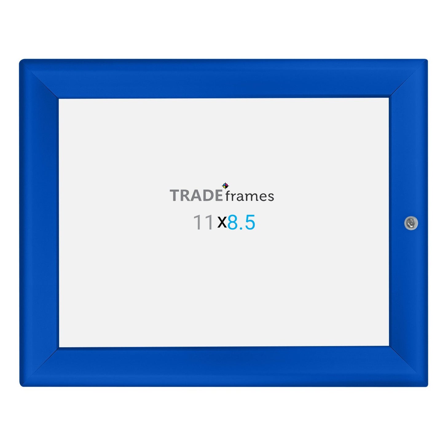 21.59 x 27.94 cm Blue Lockable Snap Frame - 32MM Profile