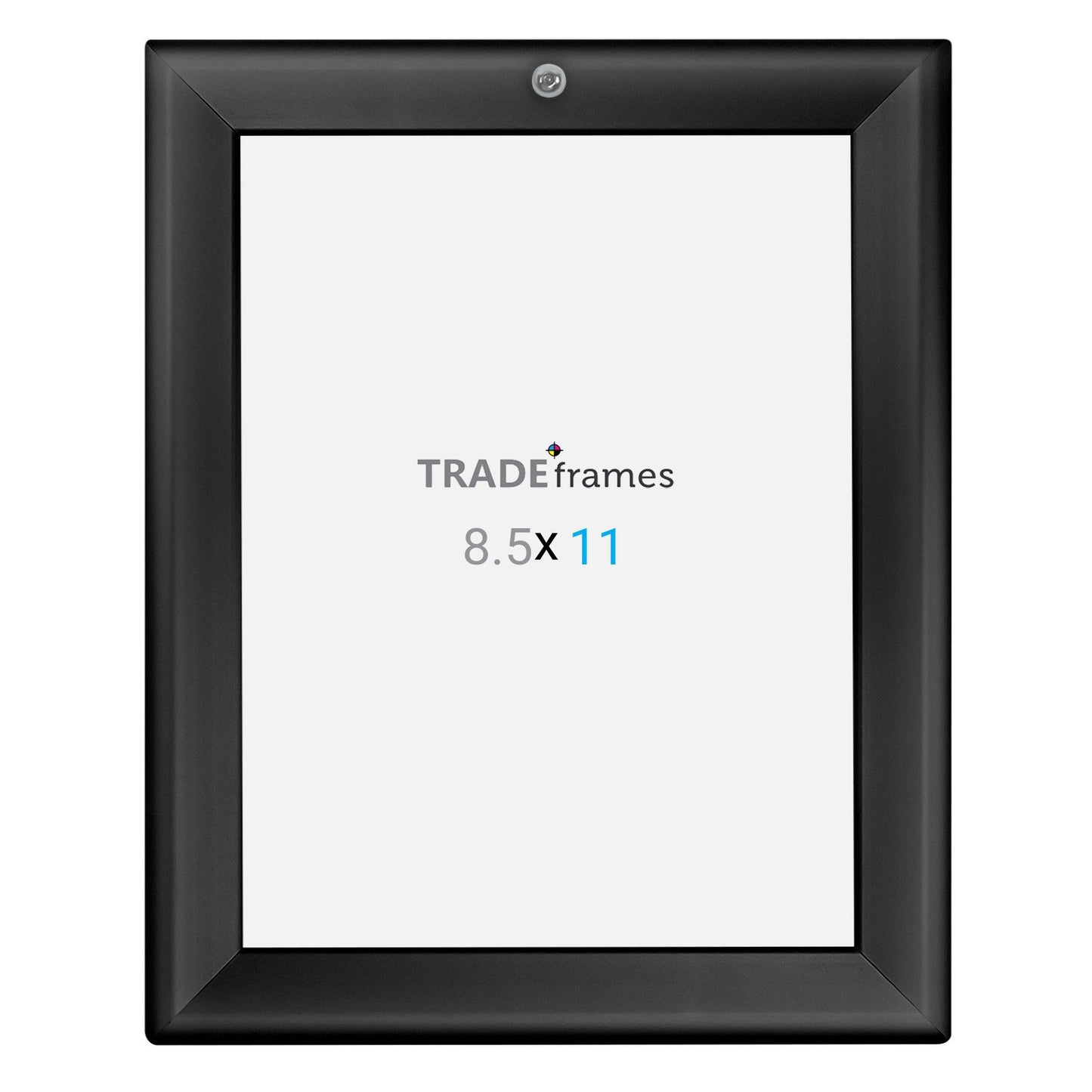 21.59 x 27.94 cm Black Lockable Snap Frame - 32MM Profile