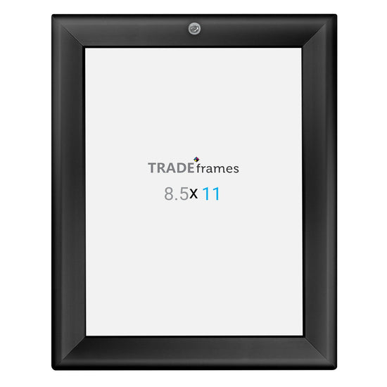 21.59 x 27.94 cm Black Lockable Snap Frame - 32MM Profile