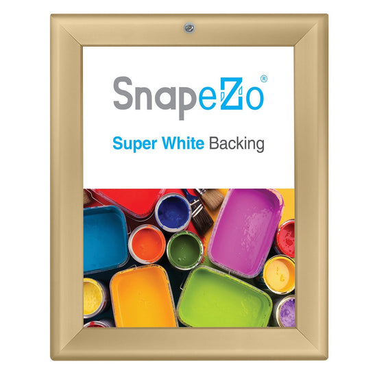 21.59 x 27.94 cm Gold Lockable Poster Frame 32MM SnapeZo®