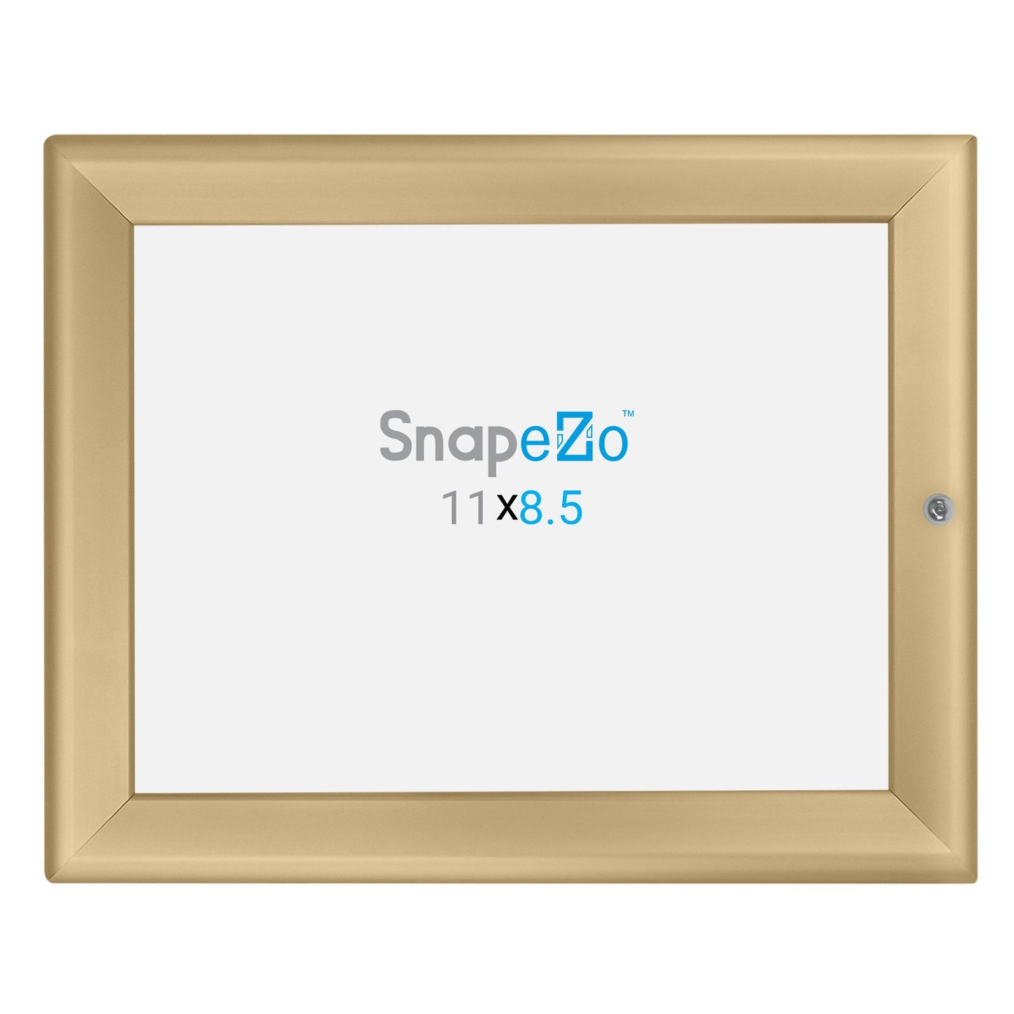21.59 x 27.94 cm Gold Lockable Poster Frame 32MM SnapeZo®