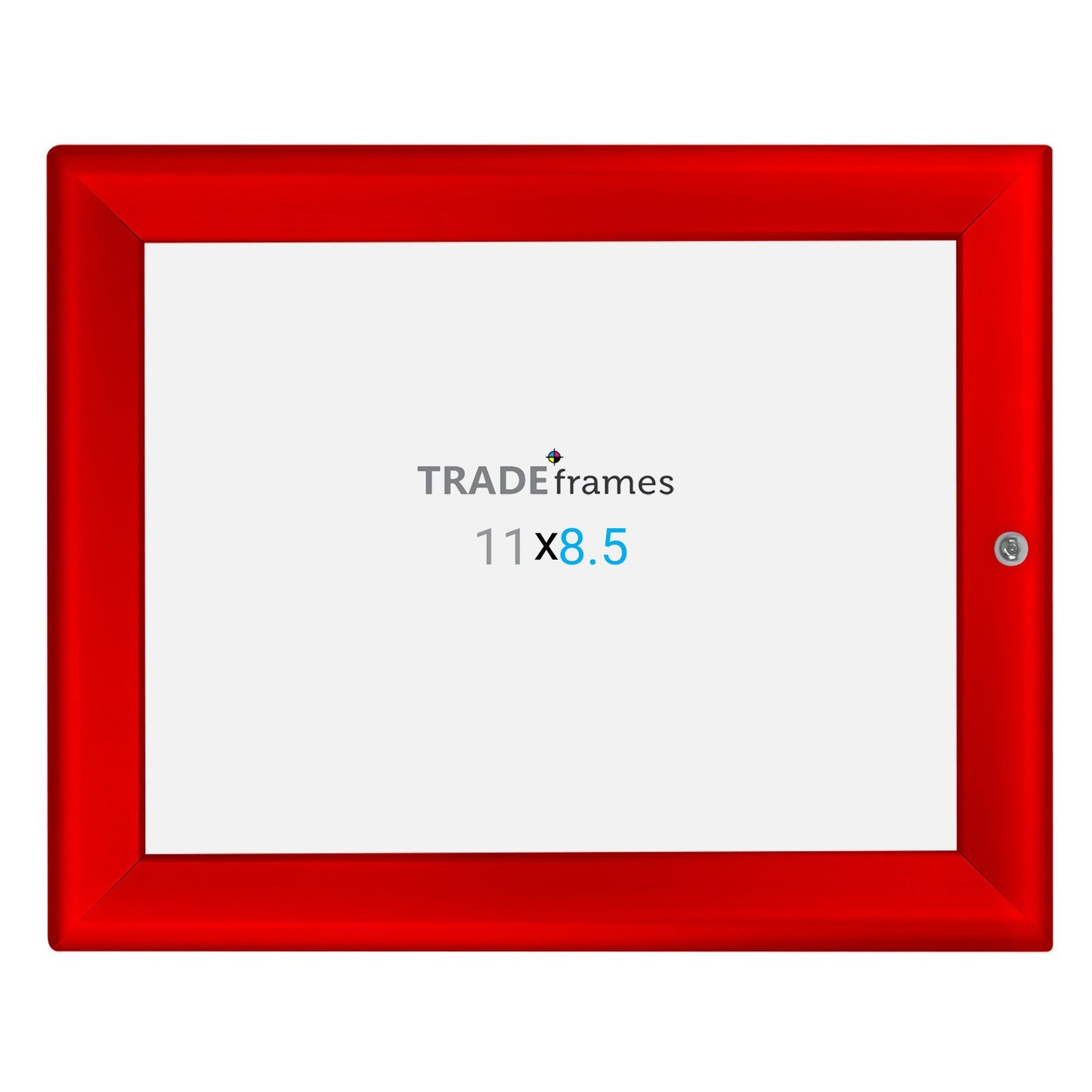 21.59 x 27.94 cm Red Lockable Snap Frame - 32MM Profile