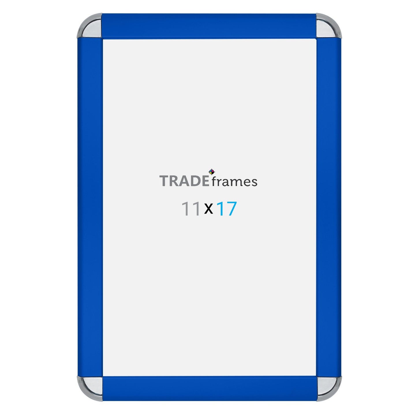 27.94 x 43.18 cm Blue Round-Cornered Snap Frame - 32MM Profile