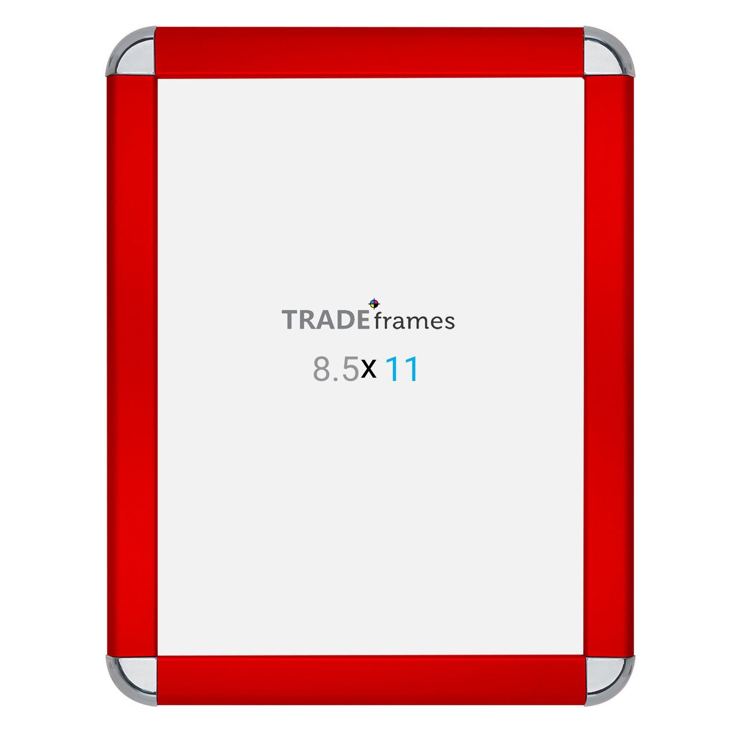 21.59 x 27.94 cm Red Round-Cornered Snap Frame - 32MM Profile